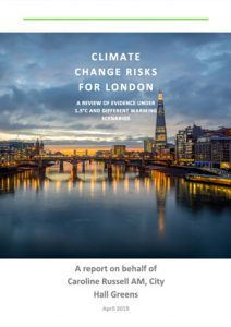 Cover of Climate Change Risks for London report